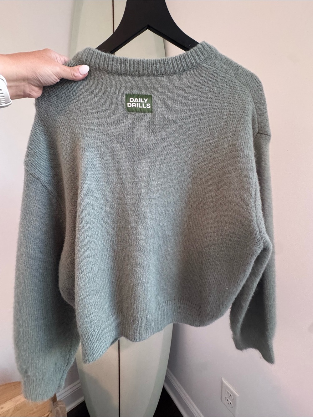 Daily Drills Women's Sage Crewneck Knit Sweater